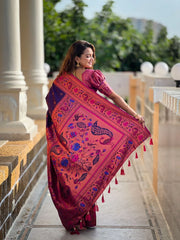 Paithani Soft Silk Zari Woven Saree