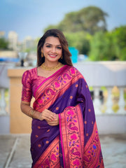 Paithani Soft Silk Zari Woven Saree