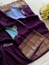 Munga Soft Silk 3D Flower Masterpiece Saree