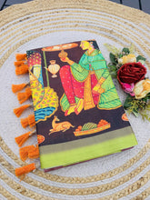 Soft Kolam Silk Rich Digital Printed Saree