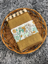 Soft Chanderi Crush Floral Printed Saree