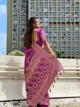 Soft Silk Banarasi Zari Woven Saree