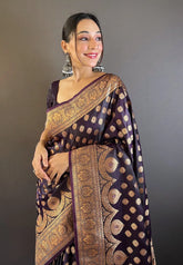 Banarasi Katan Silk Zari Woven Saree