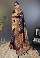 Banarasi Katan Silk Zari Woven Saree