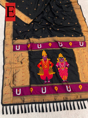 Paithani Vitthala Pallu Muniya Border Saree