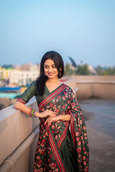 Rashmika Mandana Pushpa 2 Inspired Saree