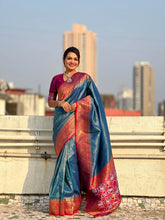 Tissue Zari Woven Patola Meenakari Saree