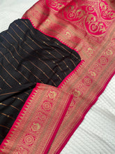 Black Paithani Silk Kanchipuram Touch Saree