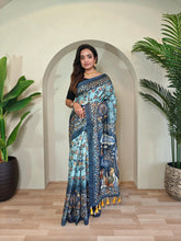Malai Cotton Digital Printed Kalamkari Saree