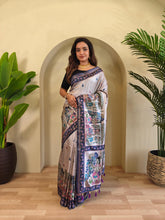 Dola Viscose Digital Printed Kalamkari Saree