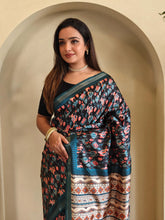 Dola Viscose Digital Printed Kalamkari Saree