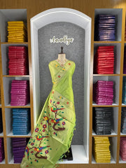 Phoolmala Paithani Soft Khadi Raw Silk Saree