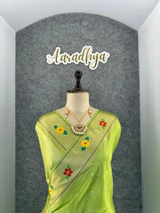 Phoolmala Paithani Soft Khadi Raw Silk Saree