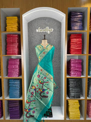 Phoolmala Paithani Soft Khadi Raw Silk Saree