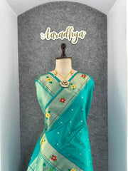 Phoolmala Paithani Soft Khadi Raw Silk Saree