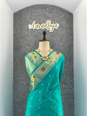 Phoolmala Paithani Soft Khadi Raw Silk Saree