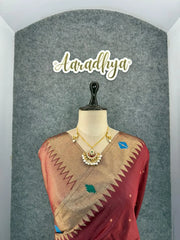 Soft Khadi Raw SIlk Mandap Paithani Saree