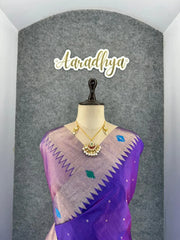 Soft Khadi Raw SIlk Mandap Paithani Saree