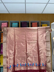 Soft Khadi Raw SIlk Mandap Paithani Saree