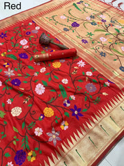 Janhvi Kapoor–Inspired Kanchivaram Paithani Silk Saree