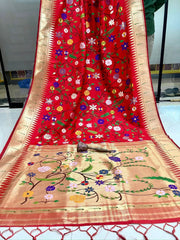Janhvi Kapoor–Inspired Kanchivaram Paithani Silk Saree