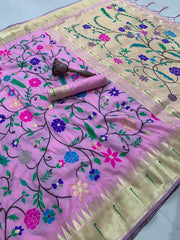 Janhvi Kapoor–Inspired Kanchivaram Paithani Silk Saree
