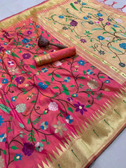 Janhvi Kapoor–Inspired Kanchivaram Paithani Silk Saree
