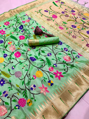 Janhvi Kapoor–Inspired Kanchivaram Paithani Silk Saree