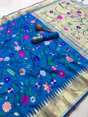 Janhvi Kapoor–Inspired Kanchivaram Paithani Silk Saree