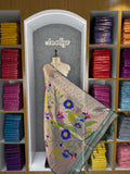 Dupatta - Pure Zari Floral Multicolor Weaving Paithani Dupatta