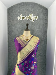 Janhvi Kapoor–Inspired Kanchivaram Paithani Silk Saree