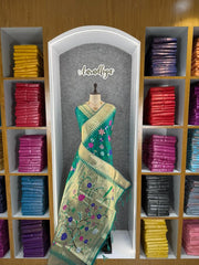 Janhvi Kapoor–Inspired Kanchivaram Paithani Silk Saree