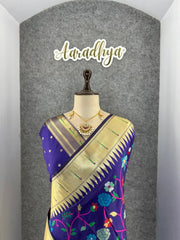 Janhvi Kapoor–Inspired Kanchivaram Paithani Silk Saree