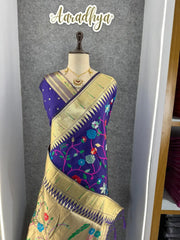 Janhvi Kapoor–Inspired Kanchivaram Paithani Silk Saree