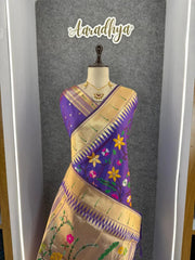 Janhvi Kapoor–Inspired Kanchivaram Paithani Silk Saree