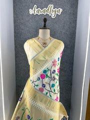 Janhvi Kapoor–Inspired Kanchivaram Paithani Silk Saree