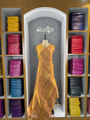 Royal Tissue Silk Zari Weaving & Mango Border Saree