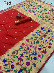 Alia Bhatt–Inspired Soft Silk Kanchivaram Paithani Saree