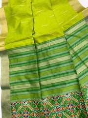 Soft Khadi Raw Silk Weaving Patola Saree