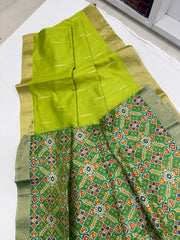 Soft Khadi Raw Silk Weaving Patola Saree