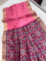 Soft Khadi Raw Silk Weaving Patola Saree