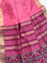 Soft Khadi Raw Silk Weaving Patola Saree