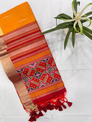 Soft Khadi Raw Silk Weaving Patola Saree