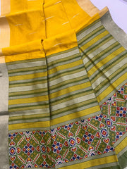 Soft Khadi Raw Silk Weaving Patola Saree