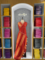 Pure Cotton Hand Dyed Bandhej Sibori Saree