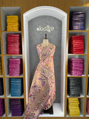 Designer Paithani Patola Sparrow Saree in Banarasi Soft Silk