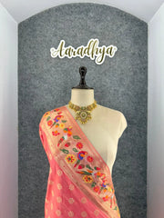 Designer Paithani Patola Sparrow Saree in Banarasi Soft Silk