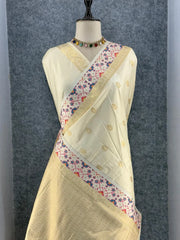 Pure Soft Silk Patola Meenakari Border Saree