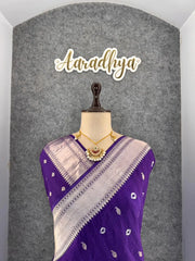 Viscose Raw Silk Bandhej Printed Paithani Saree