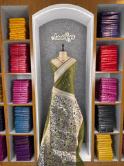 Viscose Raw Silk Bandhej Printed Paithani Saree